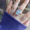 Modischer quadratischer Tellerring, Statement-Fingerring mit 4