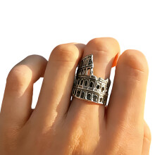Elegante historische Colosseum-vormige verstelbare-zilver