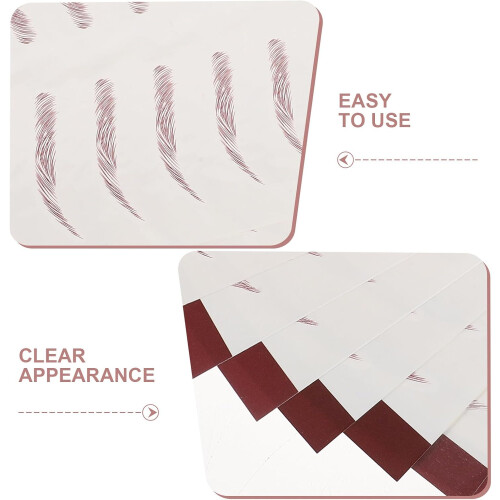 8 Sheets Bionic Eyebrow Sticker for Women Temporary Brow Shaping Sticker Water Transfer Simulation Eyebrow 2