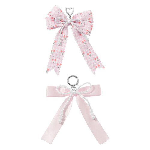 Creatieve handgeweven vlindersleutelhanger Stijlvolle- roze 1