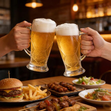 Grote glazen bierpul van 600 ml met handvat, drinkglas voor thuis en in de keuken, praktisch cadeau