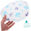 Lot de 2 bonnets de douche épais à double couche avec élastique 6