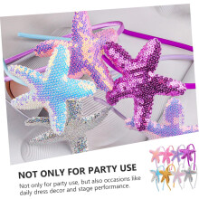8er-Pack Haarbänder mit Seesternmotiven für kleine Mädchen, Haarschmuck mit Tiermotiven, Haarspangen für Mädchen, Partys und Schule