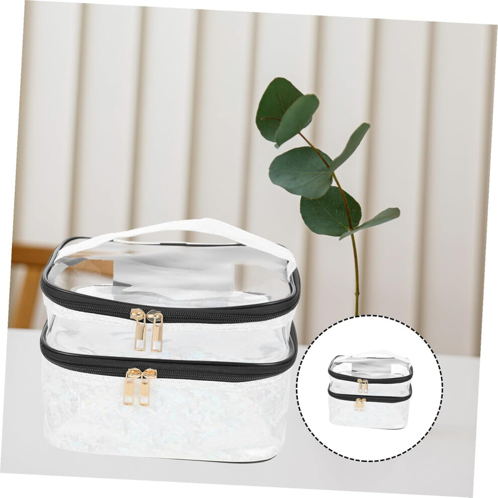 Hkhbjs Makeup Storage Bag Large Capacity Double Travel Toiletry Bag Portable Cosmetics Organizer Toiletry Organizer