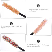 3-teiliges Haarstyling-Set: Strass-Haarknotenformer, Haarknotenstyling-Lockenstab und Zubehör für Damen zum Selbermachen von Haarknoten