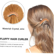 3-delige haarstylingtools met strasssteentjes: haarknotmaker, haarknotvormer, kruller en accessoires voor vrouwen om zelf knotjes te maken.