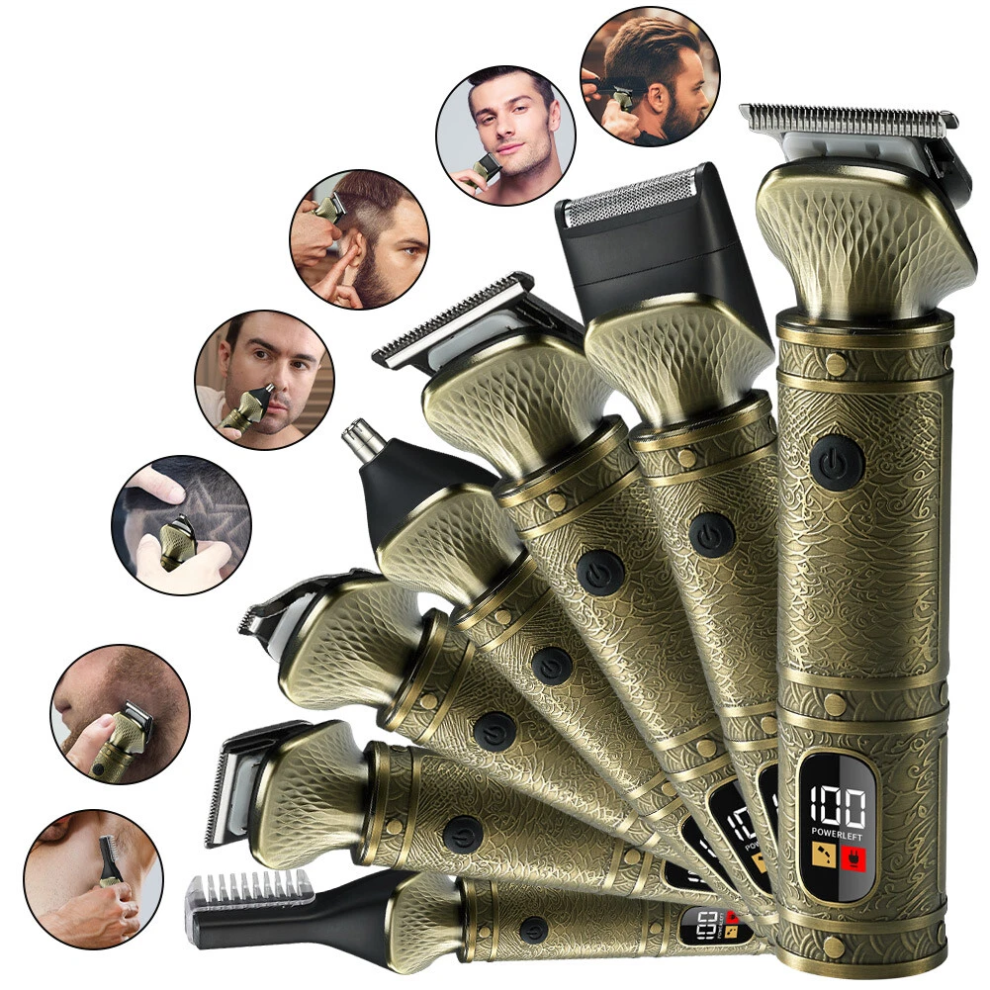 Hatteker 7-In-1 Hair Clipper Men Beard Trimmer Shaver Kit