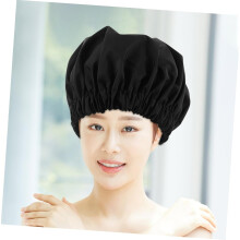 Lot de 2 bonnets de douche pour femmes, réutilisables et élastiques, pour protéger les cheveux lors de voyages, spas et bains. Lavables.