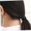 50 pezzi di elastici per capelli in nylon nero, fermacoda, elastici per capelli semplici 6