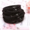 50 pezzi di elastici per capelli in nylon nero, fermacoda, elastici per capelli semplici 8