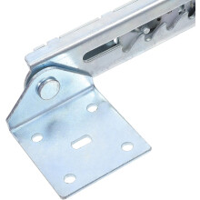 2 charnières réglables pour table de massage avec tiges télescopiques à 10 vitesses pour canapé et lit, permettant d'incliner l'angle du lit.
