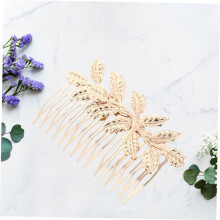 3er-Set Haarkämme mit Blättern aus einer Legierung – elegante Haaraccessoires für Damen