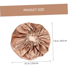 2 Stück Satin-Schlafhauben, elastische Damen-Schlafturbane, bequeme und atmungsaktive Hauben für den Innenbereich