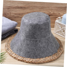 Bonnet et casquette de sauna en feutre pour hommes et femmes, isolants thermiques, grand bonnet de sauna, 2 pièces, gris et blanc