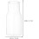 Water Jug Milk Carafe Multi-Function Glass Bottle with Cup as Lid 550ml 2