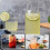 Water Jug Milk Carafe Multi-Function Glass Bottle with Cup as Lid 550ml 5