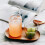 Water Jug Milk Carafe Multi-Function Glass Bottle with Cup as Lid 550ml 7