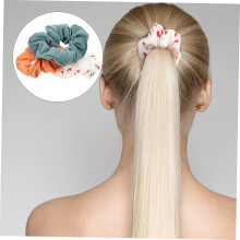 3pcs Fabric Cherry Hair Tie Ponytail Hair Ties Elastics for Boys and Girls Random Color