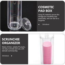2er-Pack Kosmetik-Organizer aus Baumwolle, Scrunchie-Organizer, zylindrische Aufbewahrungsbox