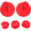 2pcs Silicone Ear Model for Earring Hold and Display Training Ear Model Soft Flexible Fake Props 1