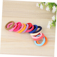 100 elastici per capelli senza cuciture, anelli elastici per capelli da donna, cordini per coda di cavallo, colori misti, design semplice.