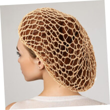2 Stück Haarnetz, gehäkeltes Haarnetz, elastische Haarpflegeabdeckungen für Mädchen und Frauen, Accessoires, Haube