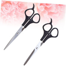 4-teiliges Effilierschere-Set aus Edelstahl, Friseurschere, professionelle Haarschneideschere