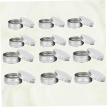 24-teiliges Set Aluminium-Reiseaufbewahrungsboxen für Haarwachs, leere Tiegel für Kosmetikbehälter