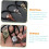 3 elastici per capelli a forma di teschio per Halloween, fermacoda elastici, accessori gotici, leggeri e resistenti 3