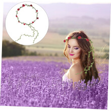 3pcs Leaf Floral Crown Hair Wreath for Weddings Elegant Headband Artificial Flowers and Leaves