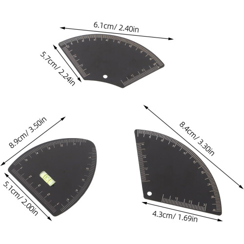 3pcs Eyebrow Locator Eyebrow Line Mark Ruler for Precise Positioning Guide Ruler Brow Tool 1