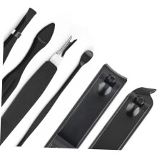 12-teiliges Maniküre-Set mit Edelstahl-Nagelknipsern und Aufbewahrungsetui, Set zum Schneiden von Finger- und Zehennägeln