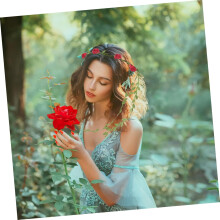 3-delige bloemenkrans met bladeren voor in het haar, elegante haarband met kunstbloemen en bladeren voor bruiloften