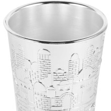 Kiddush-kuppisetti Shabbos-kupit sinkkiseos vintage hopea metalli helppo puhdistaa viinin säilytys