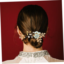 5pcs Vintage Wedding Hair Accessories Rhinestone Bridal Hair Pins Comb Elegant Headpieces