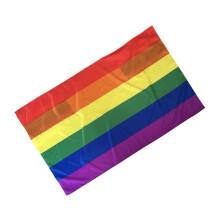 Regnbueflaggkappe i polyester til Pride-dekorasjoner for flaggrekvisitter og ermekomfort