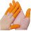 100pcs Slip Finger Cots Finger Sleeve Protector Pack Orange Typing Gloves 1