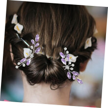 Braut-Haarschmuck-Set, 3-teilig: Strass-Haarnadeln, französische Haarspangen, Hochzeitshaarnadeln für Damen