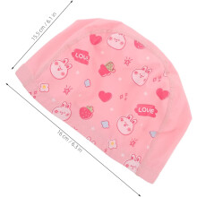 Badekappe für Jungen und Mädchen mit niedlichem Cartoon-Design für Kleinkinder und Teenager, geeignet für Pool und Strand
