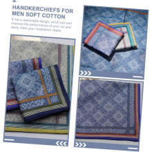 algodão bolso quadrado lenços homens espessa jacquard macio absorvente lenços cores aleatórias adequadas