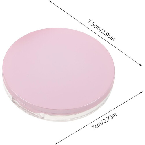 3sets Makeup Tool Powder Case Puff Refillable Powder Box Container Makeup Case Built Mirror for Travel Puff Storage 1