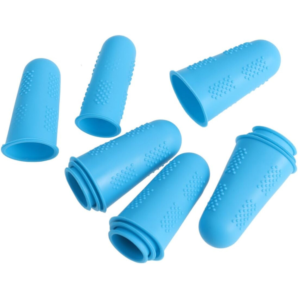 Hkhbjs 24Pcs Silicone Finger Cots Protective Gloves Fingertips Heat Resistant
