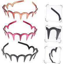 3pcs U-shaped Headband Teeth for Face Washing Simple Hairband for Girl and Lady Creative Hair Accessories for Everyday Use