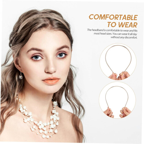 Women Headband Thin Headband 3Pcs Multi-Layer Wire Design