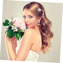 3pcs Rhinestone Hair Comb Bridal Wedding Hair Side Comb Accessories for Women Girls Flower