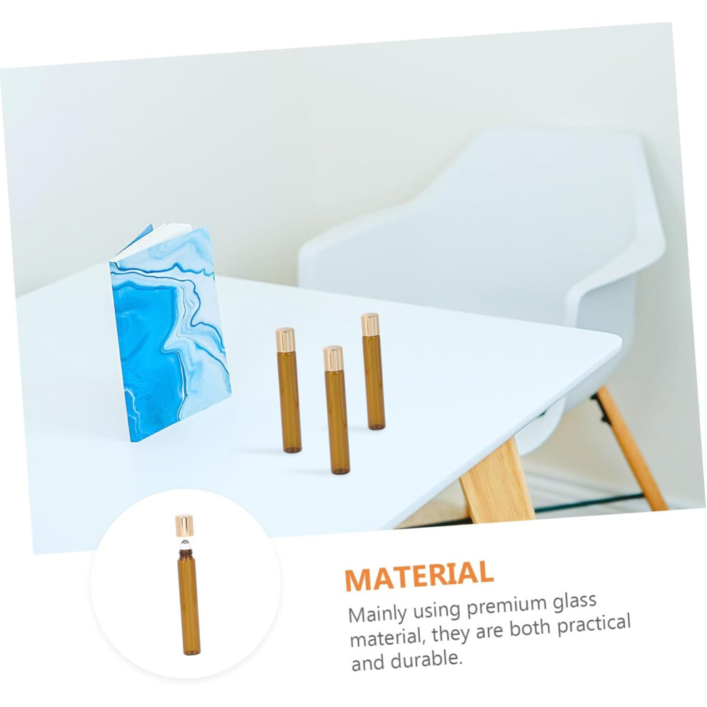 Hkhbjs 24Pcs Small Essential Oil Bottle Refillable Glass Roller Bottles For Cosmetics For Travel And Sub-Packing