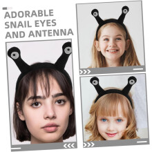 Snail Antenna Headband 3pcs Set Black Soft Comfortable Party Costume Hair Accessories for Adults and Children Cosplay Event Headbands