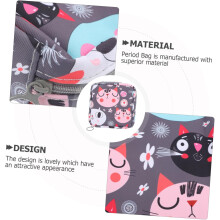 Tragbarer Damenbindenbeutel für Mädchen, multifunktionale kleine Tasche, Periodenorganizer
