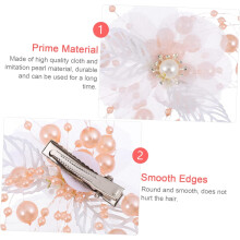 3er-Set Braut-Haarnadeln mit Perlen und Blumen, Hochzeits-Haarschmuck für Damen, Perlen-Haarnadelkette für Brautfrisuren