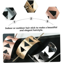 3er-Set Haarnadeln aus Metall, elegante Haaraccessoires für Damen, z. B. für Haarknoten.